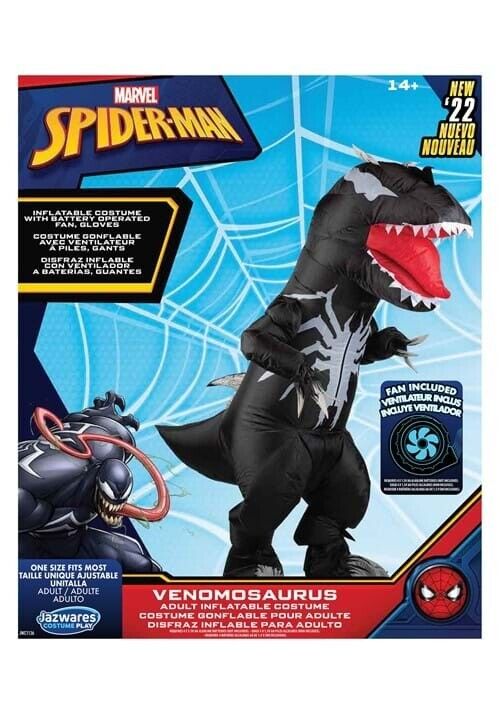 Jazwares Venomosaurus Rex Adult Inflatable Dinosaur Halloween Costume Size: Adult