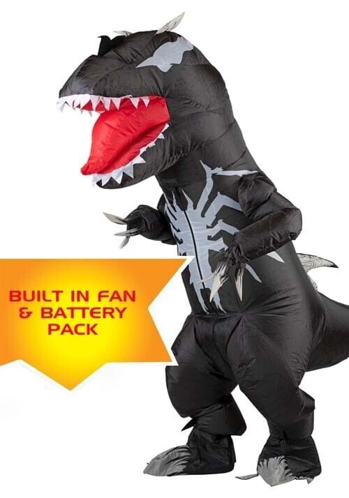 Jazwares Venomosaurus Rex Adult Inflatable Dinosaur Halloween Costume Size: Adult