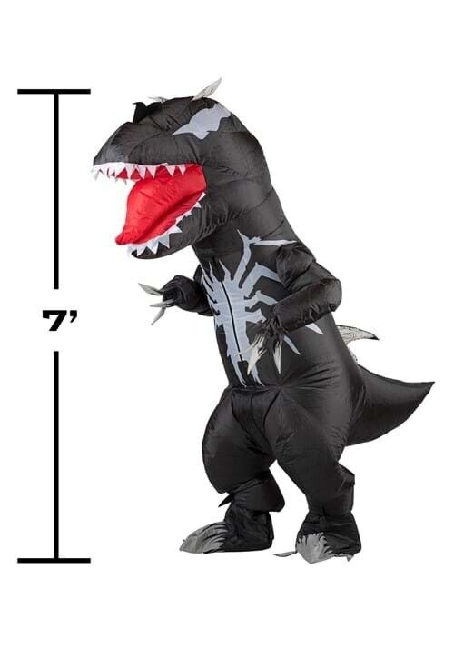 Jazwares Venomosaurus Rex Adult Inflatable Dinosaur Halloween Costume Size: Adult