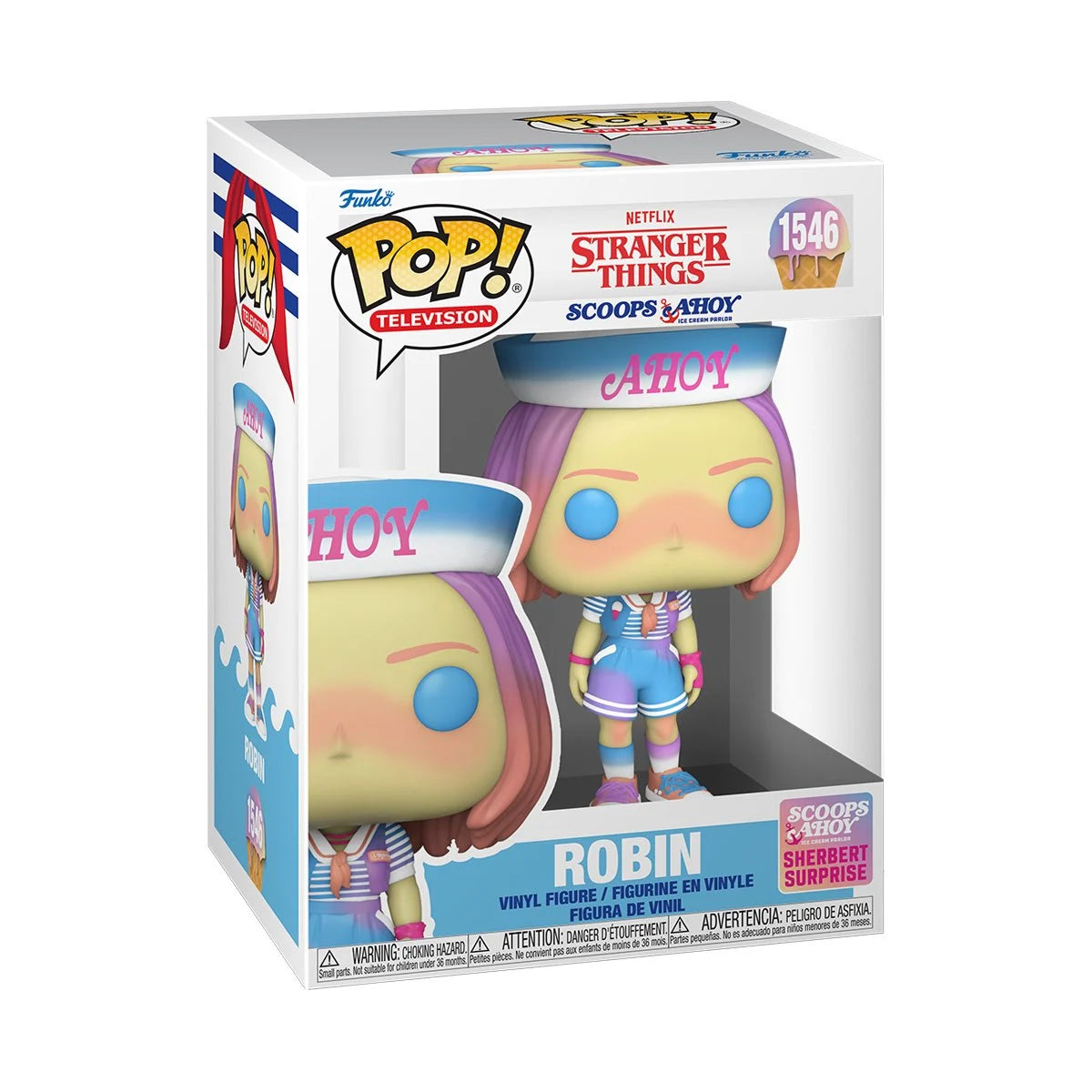 Funko POP! TV Stranger Things 1546 Robin (Scoops Ahoy) Sherbert Surprise