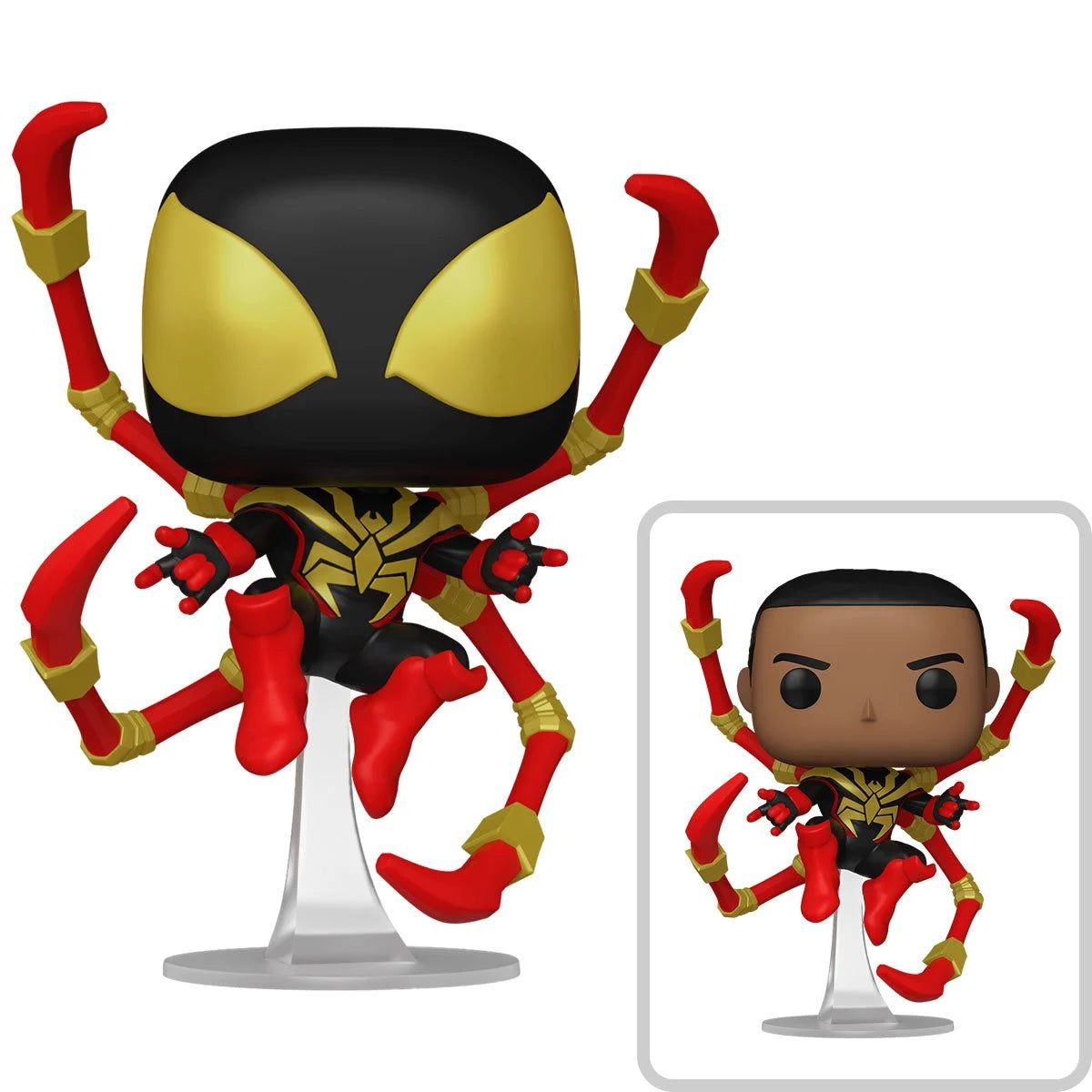 Funko POP! Marvel Comics Spider-Man 1448 Miles Morales Iron Spider with Common and CHASE