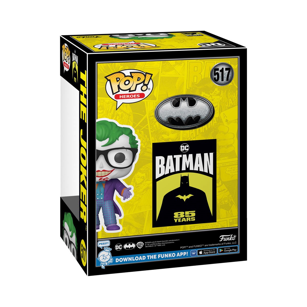 Funko POP! DC Heroes Movies Batman '89 517 The Joker with Chattering Teeth 85th Anniversary