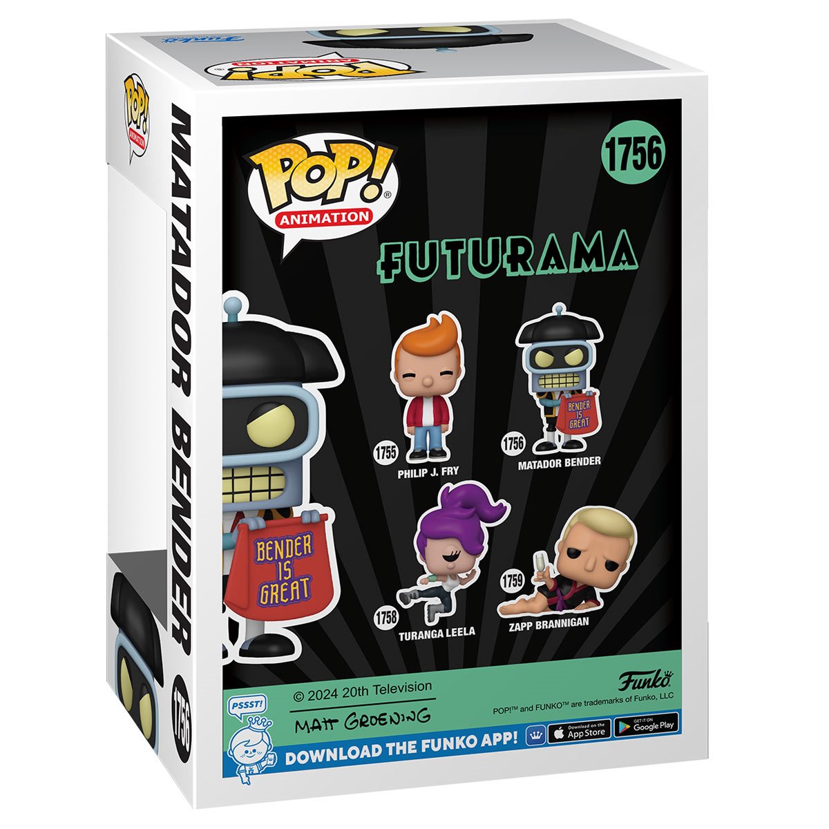 Funko POP! TV Futurama 1756 Matador Bender