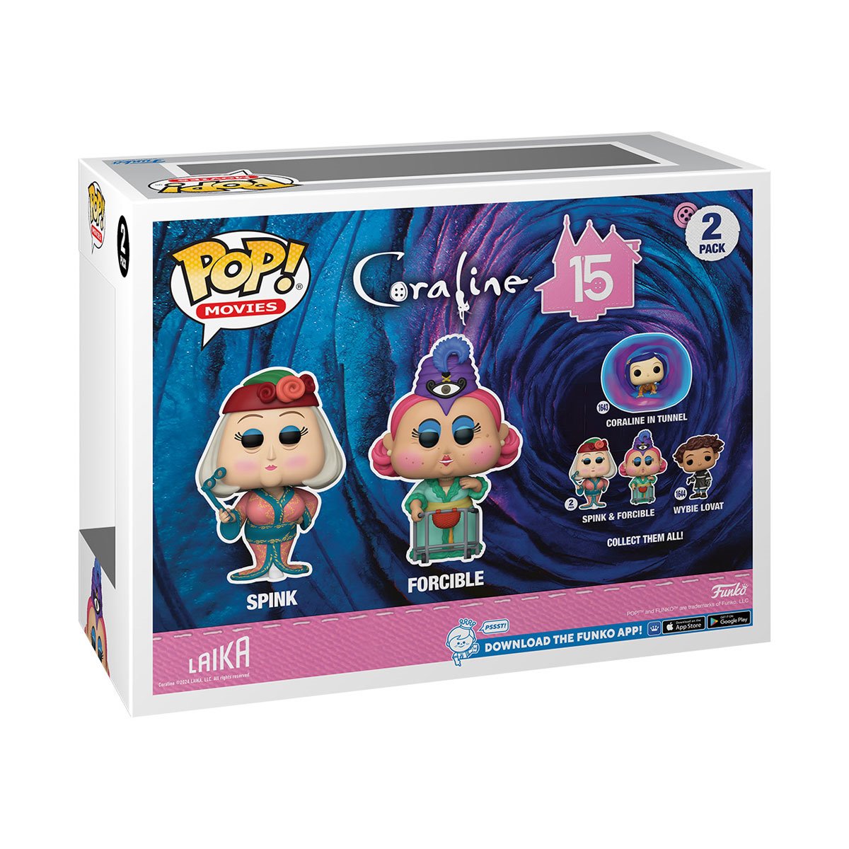 Funko POP! Movies Coraline 2-Pack Spink & Forcible