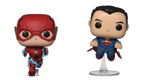 Funko POP! DC Heroes Justice League 2 Pack The Flash and Superman (Racing) 2018 Fall Convention Exclusive