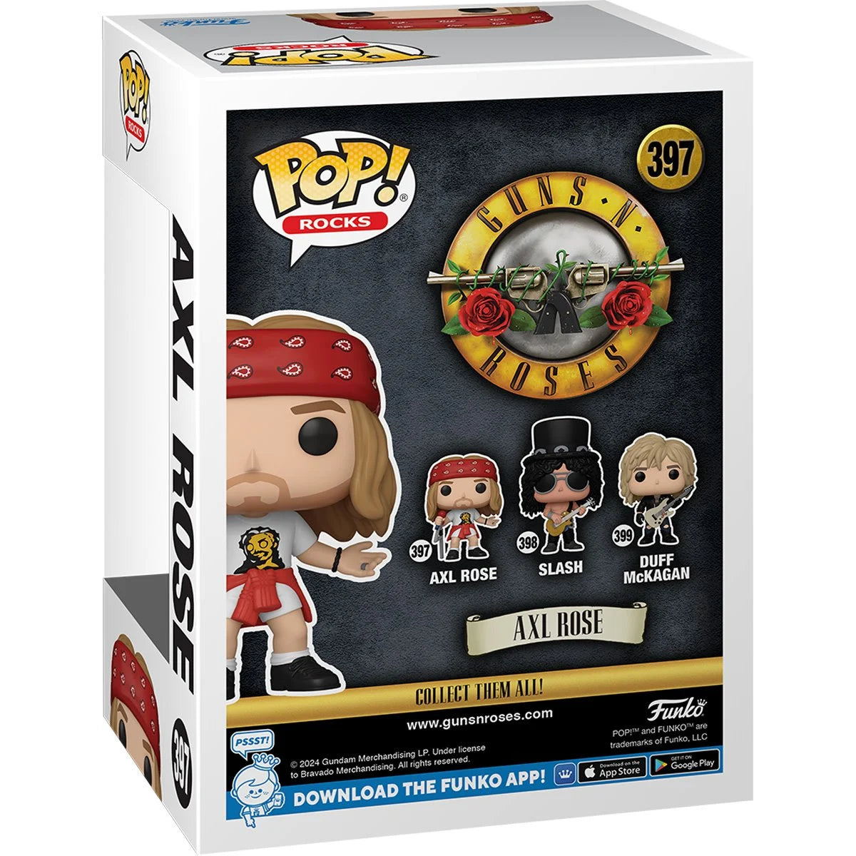 Funko POP! Rocks Icons 397 Guns N' Roses Axel Rose (1992) with Chance of Chase