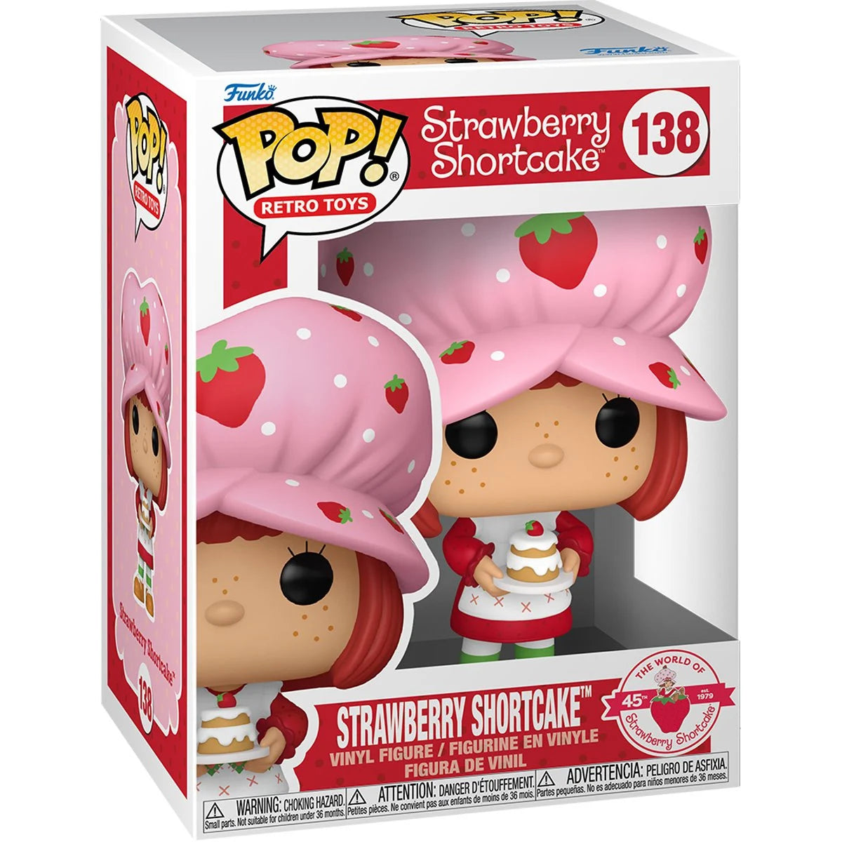 Funko POP! Retro Toys Strawberry Shortcake 138 Strawberry Shortcake with Dessert