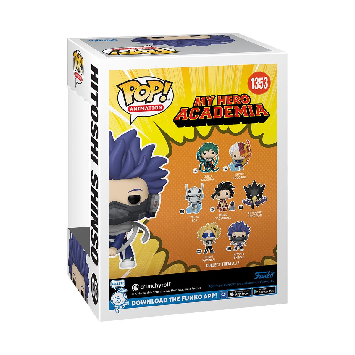 Funko POP! Animation My Hero Academia 1353 Hitoshi Shinso with Chance of Chase