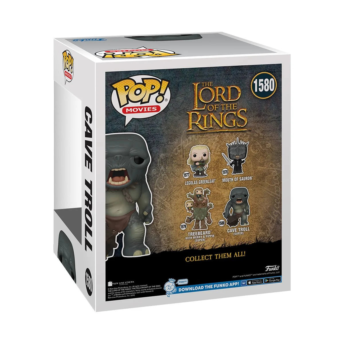 Funko POP! 6" Super Deluxe Movies Lord of The Rings 1580 Cave Troll