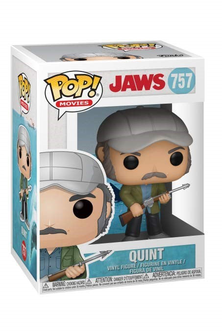 Funko POP! Movies Jaws 757 Quint Box Damage - 1/2" Tear on Back Bottom and Blunted Corner