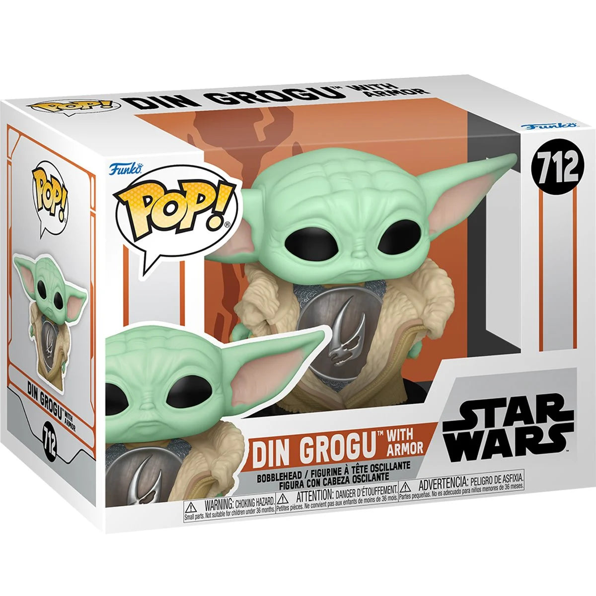 Funko POP! Star Wars The Mandalorian 712 Din Grogu with Armor