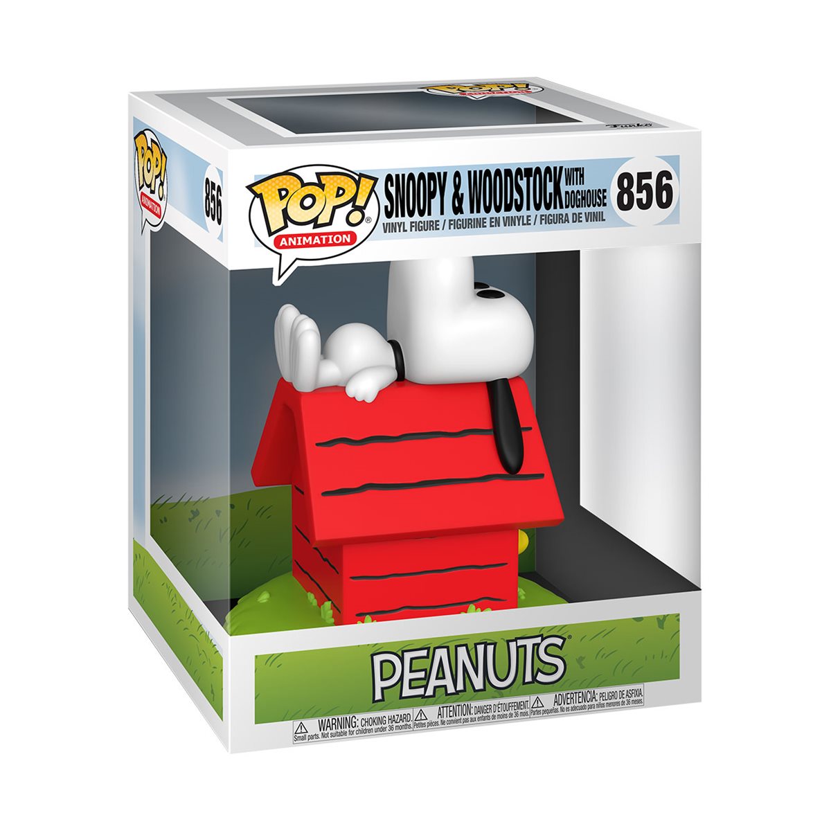 [Pre-Order] Funko POP! Super Deluxe Animation Peanuts 856 Snoopy on Doghouse with Woodstock