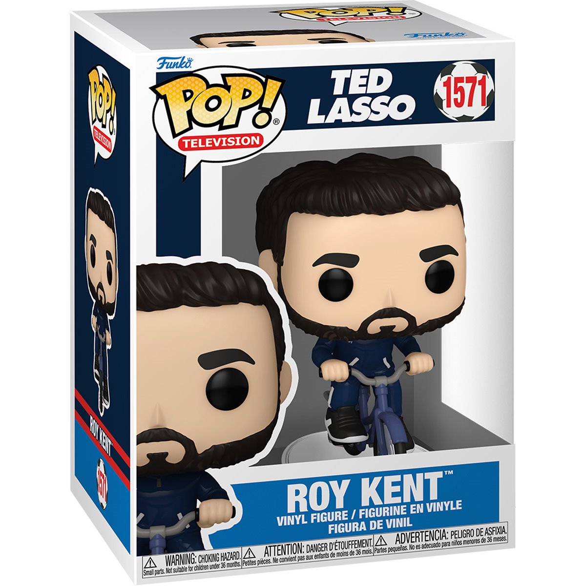 Funko POP! TV Apple+ Ted Lasso 1571 Roy Kent on Bike