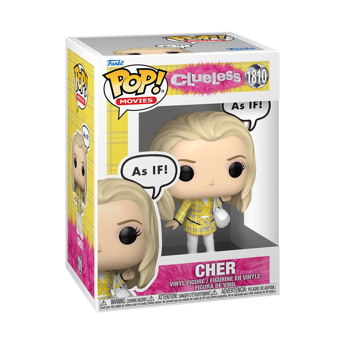 Funko POP! Movies Clueless 1810 Cher Dialogue Bubble "As IF!" POP! Sayings