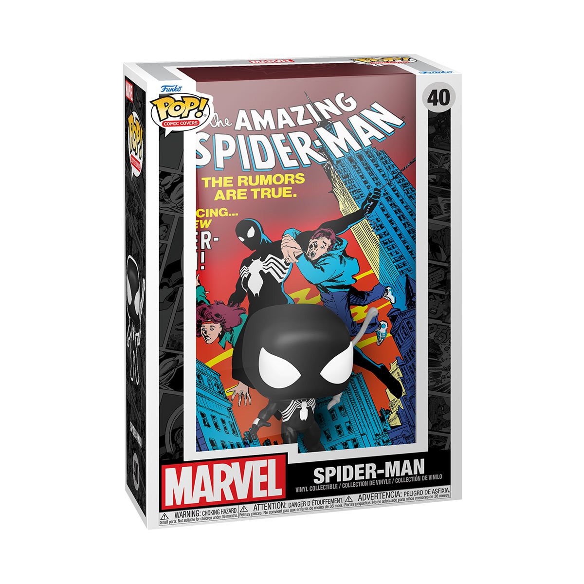 Funko POP! Comic Cover Marvel Comics Spider-Man 40 Amazing Spider-Man 252 Figure with Case