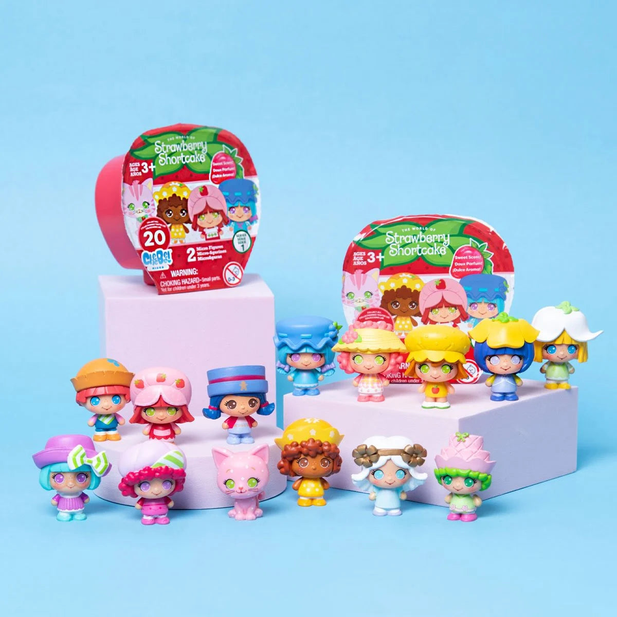 The Loyal Subjects Strawberry Shortcake 1 1/2-Inch Cheebee Mini-Figures, Blind Box with chance for Chase