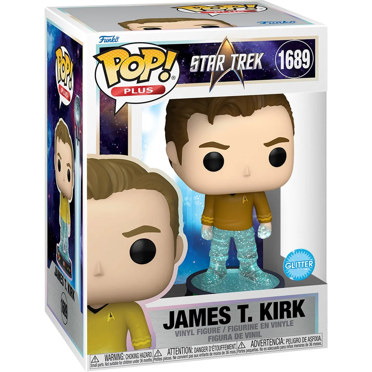 [Pre-Order] Funko POP! Plus TV Star Trek 1689 James T. Kirk (Transporter Glitter)