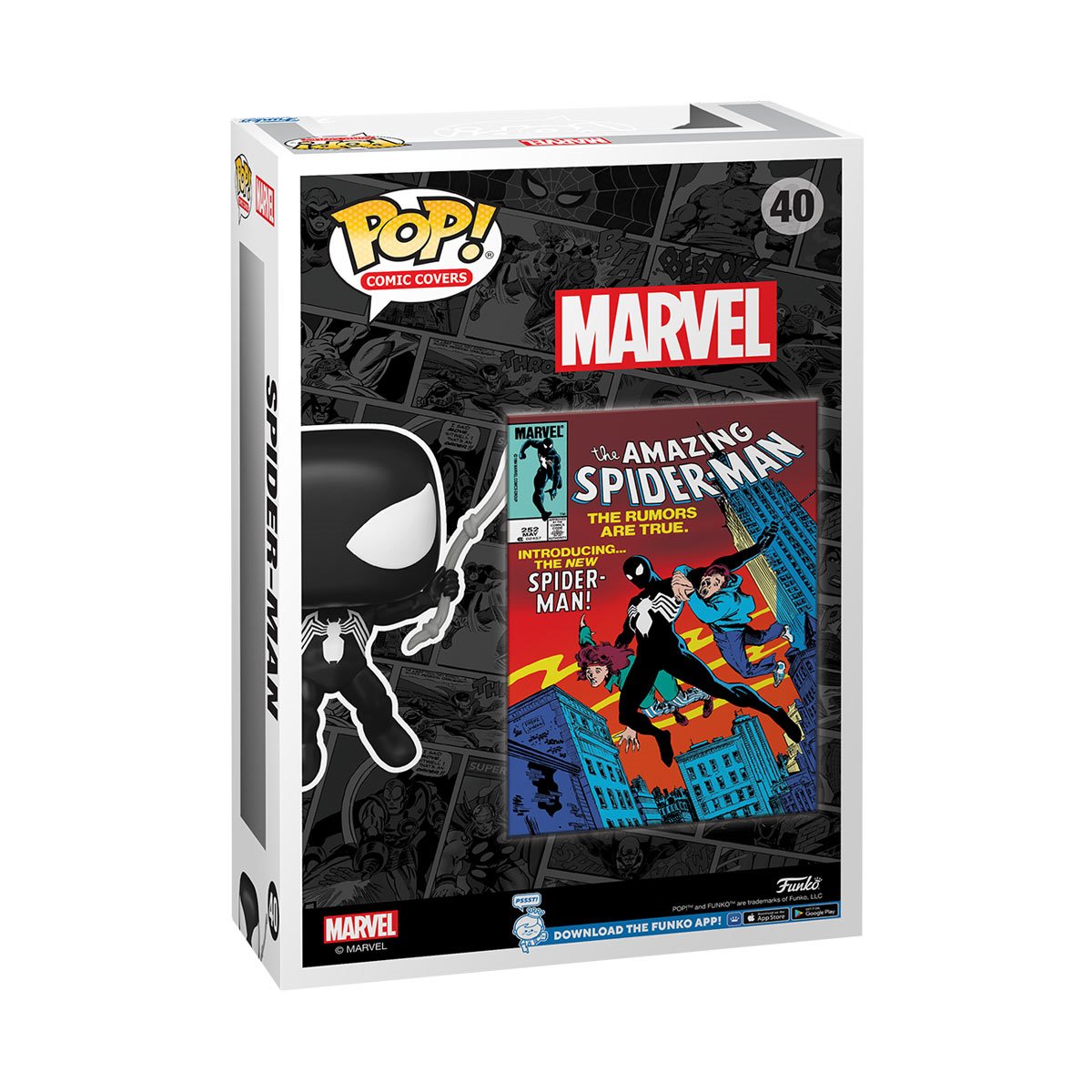 Funko POP! Comic Cover Marvel Comics Spider-Man 40 Amazing Spider-Man 252 Figure with Case