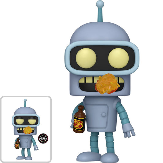 Funko POP! TV Futurama 1757 Bender Specialty Series Exclusive Common and Glow CHASE