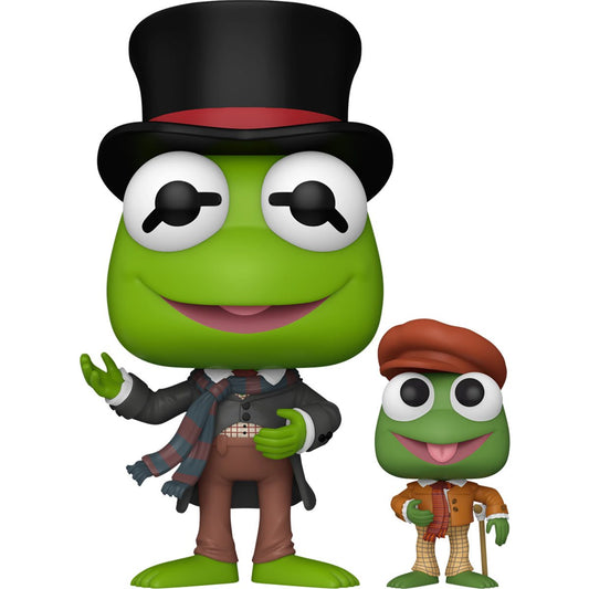 Funko POP! Disney Holiday The Muppet Christmas Carol 1457 Kermit as Bob Cratchit with Tiny Tim