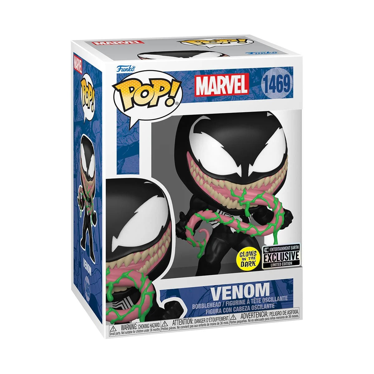 Funko POP! Marvel Venom 1469 Venom with Ooze Glow in the Dark Entertainment Earth Exclusive