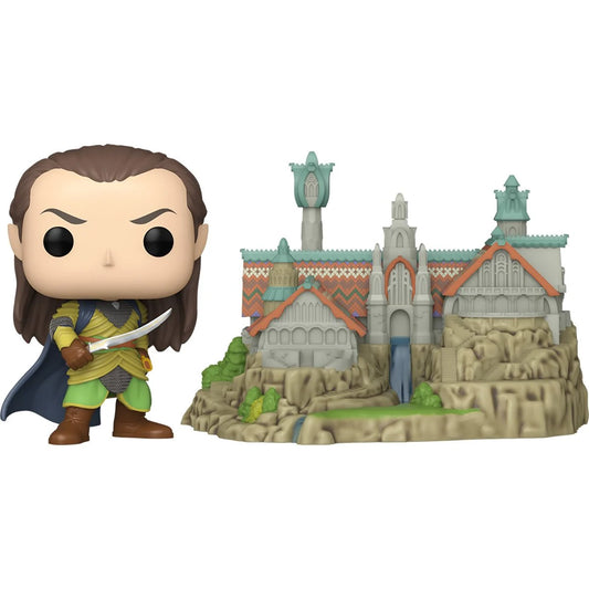 Funko POP! Town Movies Lord of The Rings 1747 Elrond with Rivendell