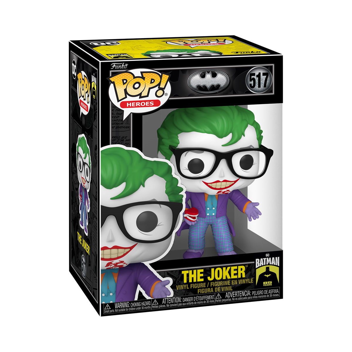 Funko POP! DC Heroes Movies Batman '89 517 The Joker with Chattering Teeth 85th Anniversary