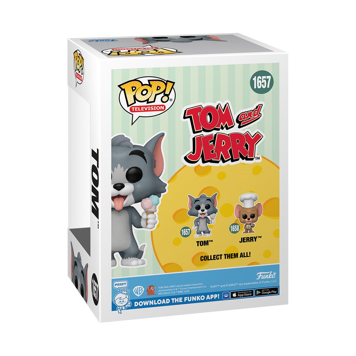 Funko POP! Movies Tom & Jerry 1657 Tom with Ice Cream Cone