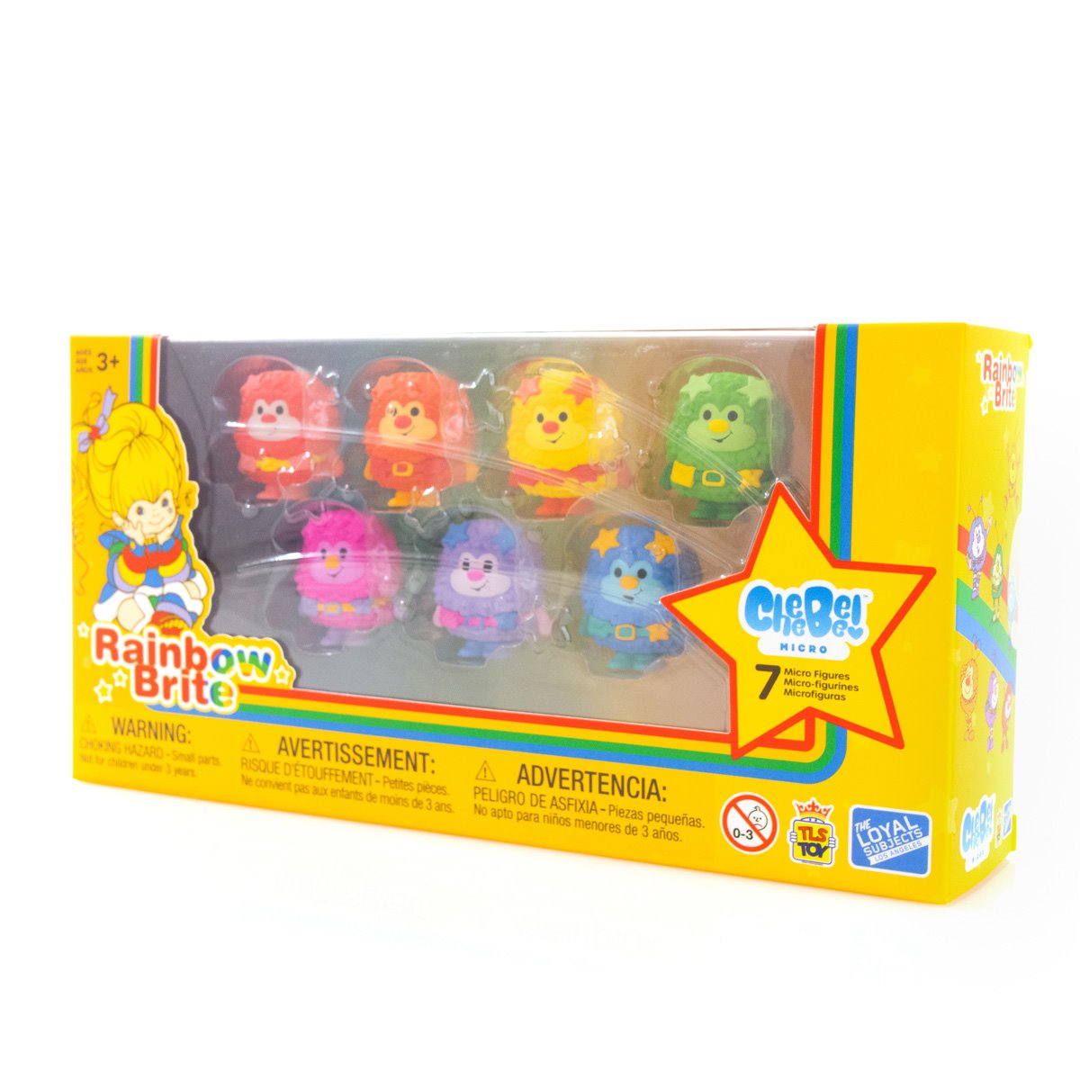 The Loyal Subjects Rainbow Brite 1 1/2-Inch Cheebee Mini-Figures Color Sprites 7-Pack Collector Set San Diego Comic Con 2024 Exclusive