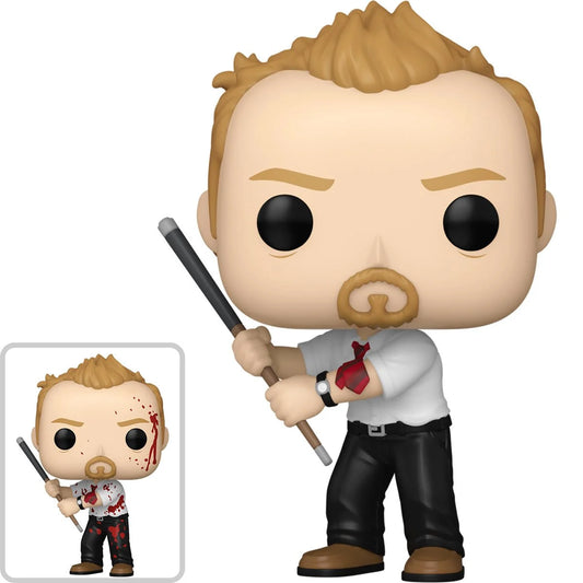 Funko POP! Movies Horror Shaun of the Dead 1660 Shaun with Pool Cue Specialty Series with Chance of CHASE