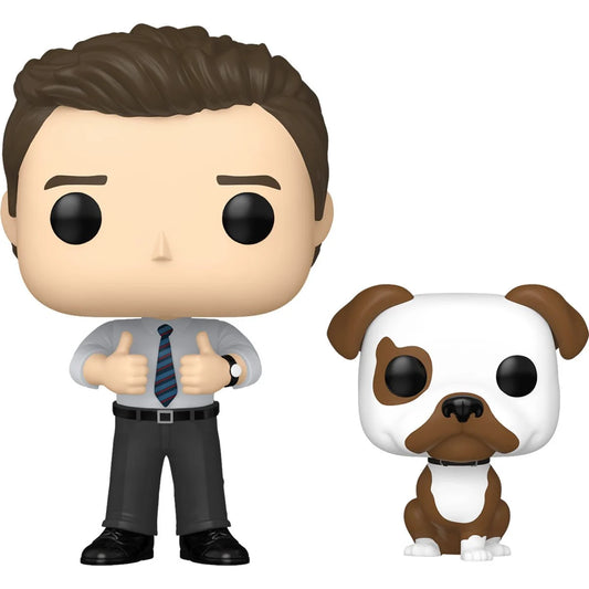 Funko POP! TV Parks and Recreation 1415 Chris Traeger with Champion Pop! Buddy 15th Anniversary