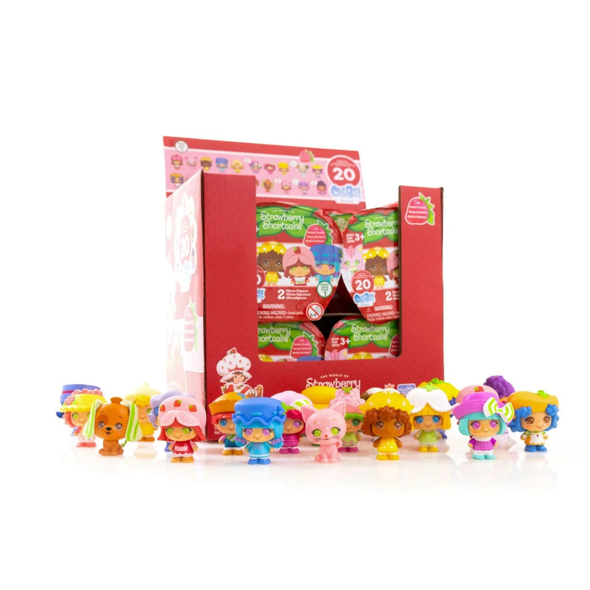 The Loyal Subjects Strawberry Shortcake 1 1/2-Inch Cheebee Mini-Figures, Blind Box with chance for Chase