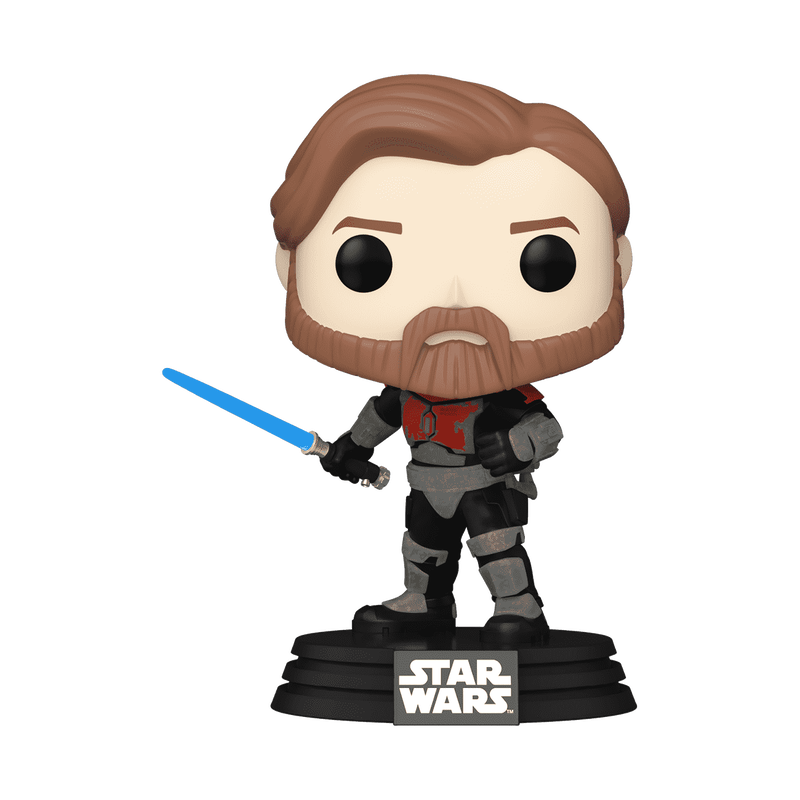 Funko POP! Star Wars Animated Clone Wars 599 Obi-Wan Kenobi (Mandalorian Armor) Entertainment Earth Exclusive