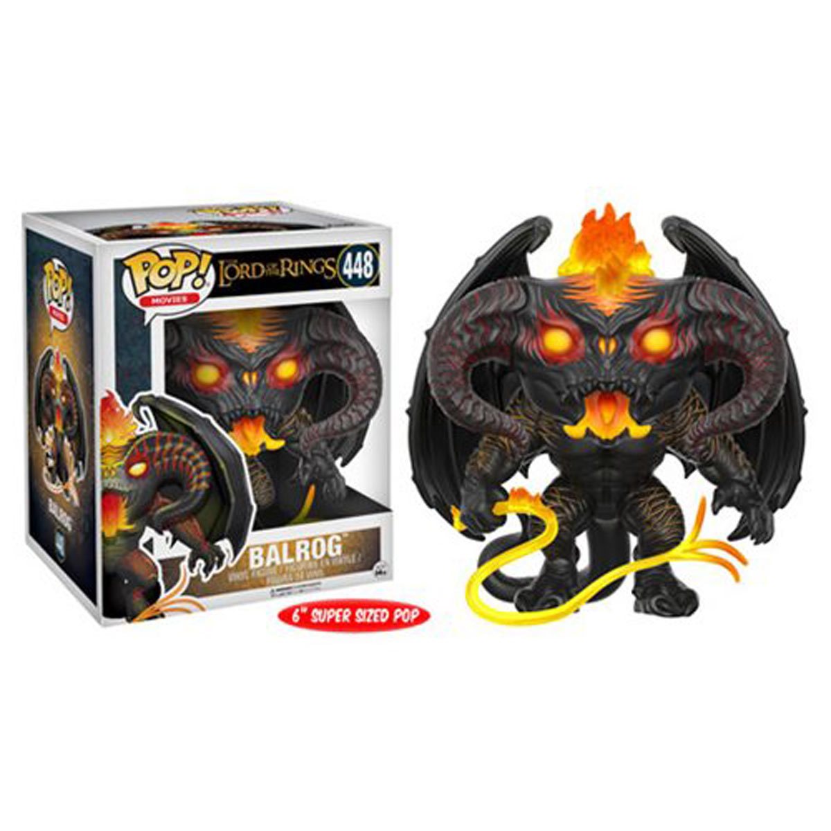 Funko POP! 6" Super Deluxe Movies Lord of The Rings 448 Balrog