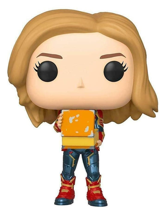 Funko POP! Marvel Movies Captain Marvel 444 Captain Marvel Holding Lunchbox (Tesseract) Glow-in-the-Dark