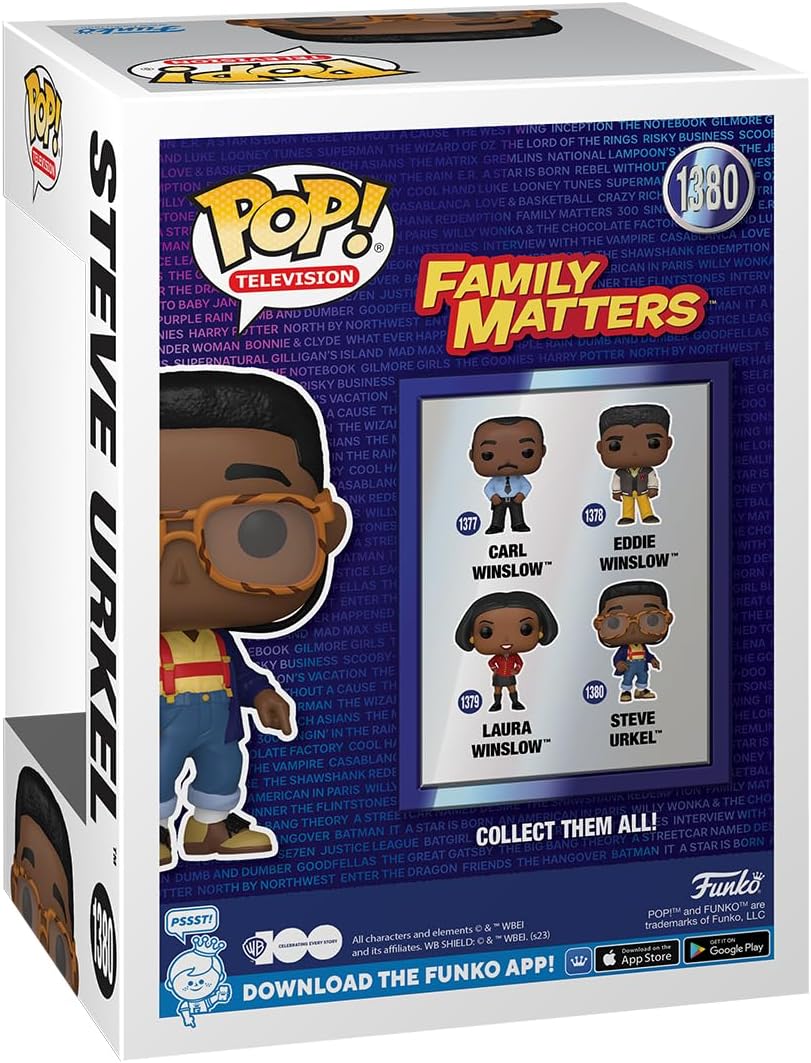 Funko POP! TV Family Matters WB 100 1380 Steve Urkel Common and CHASE