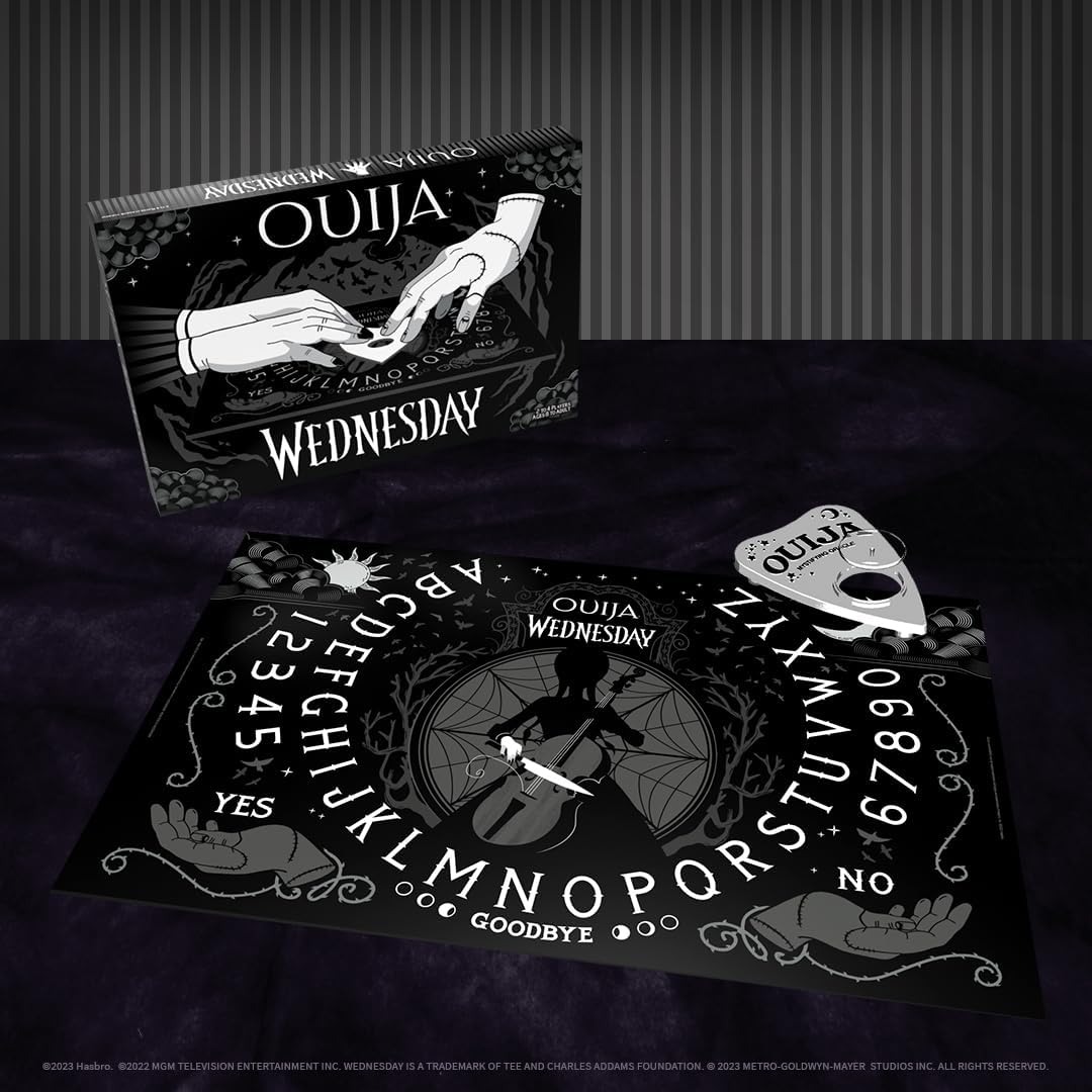 USAopoly Ouija Wednesday Inspired by The Popular Original Series Wednesday Glow-in-the-Dark Board | 2-6 Players, Ages 8+