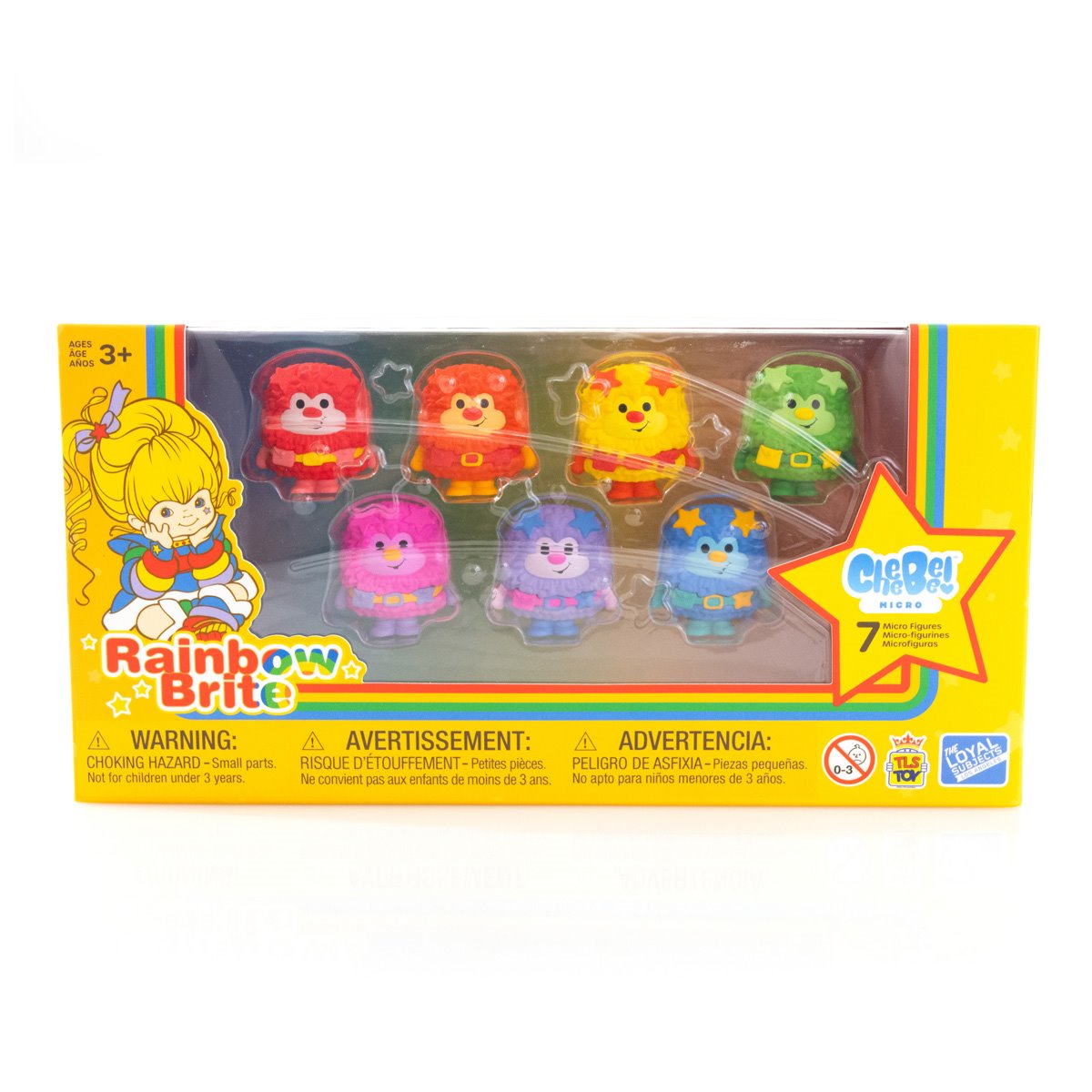 The Loyal Subjects Rainbow Brite 1 1/2-Inch Cheebee Mini-Figures Color Sprites 7-Pack Collector Set San Diego Comic Con 2024 Exclusive