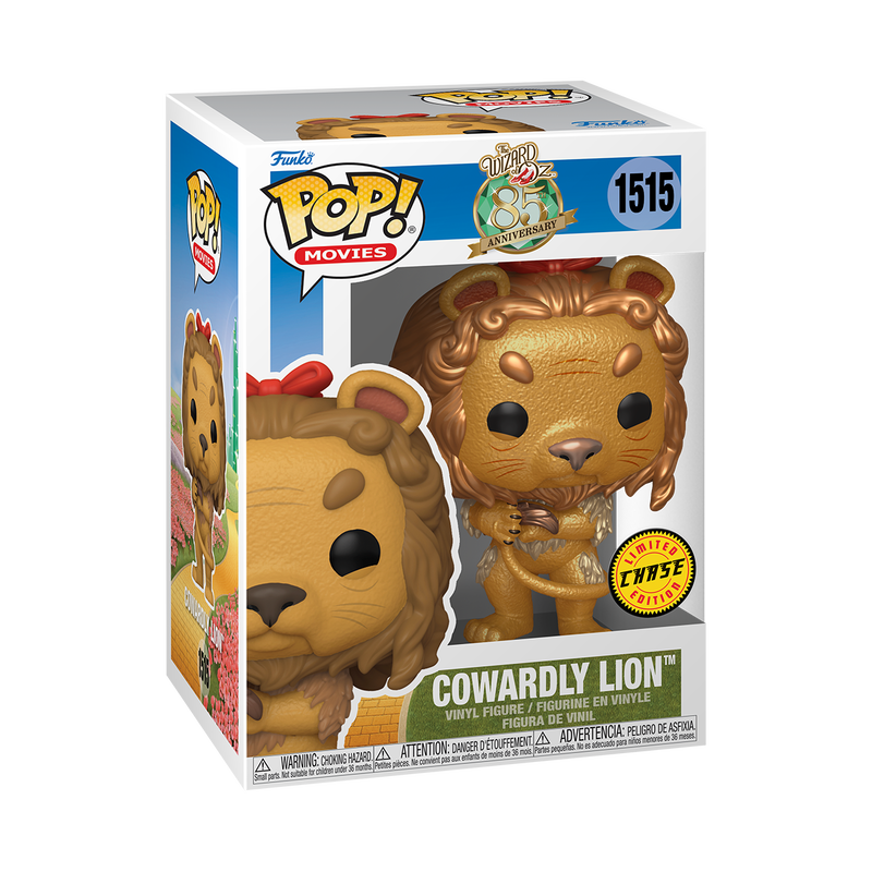 Funko POP! Movies The Wizard of Oz 1515 Cowardly Lion 85th Anniversary Common and CHASE