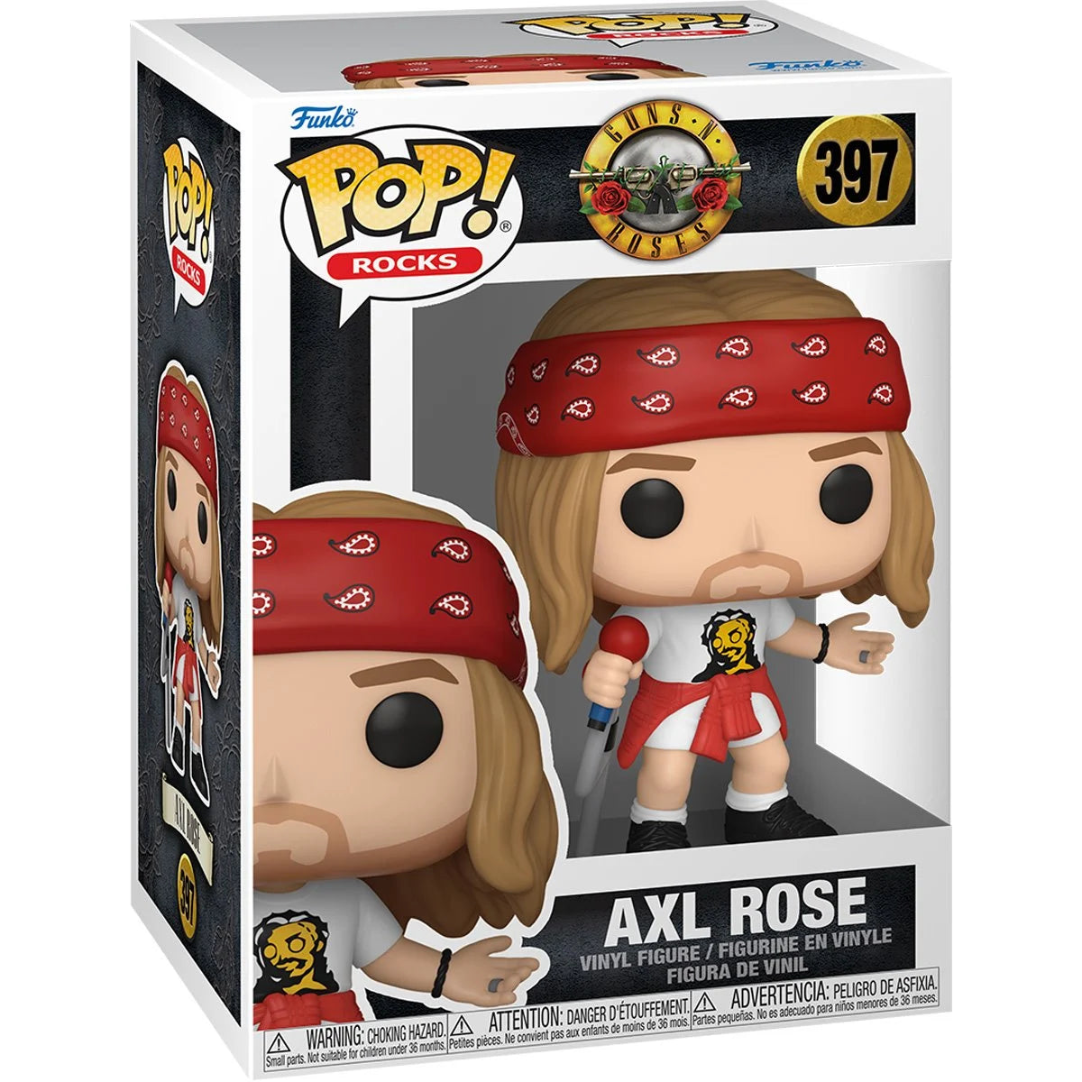 Funko POP! Rocks Icons 397 Guns N' Roses Axel Rose (1992) with Chance of Chase