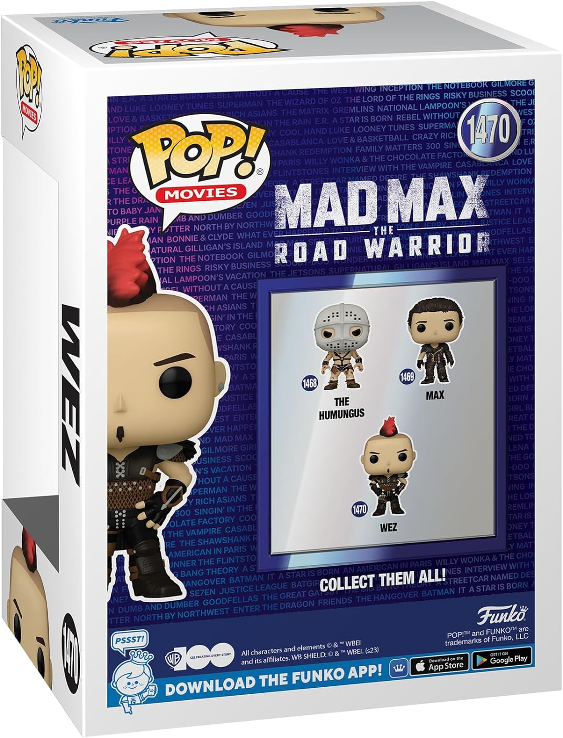 Funko POP! Movies WB100 Mad Max 2 The Road Warrior 1470 Wez