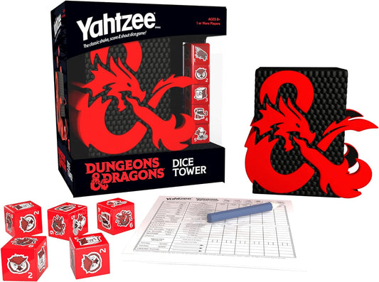 USAopoly Dungeons & Dragons YAHTZEE! with Custom Dice and Dice Tower