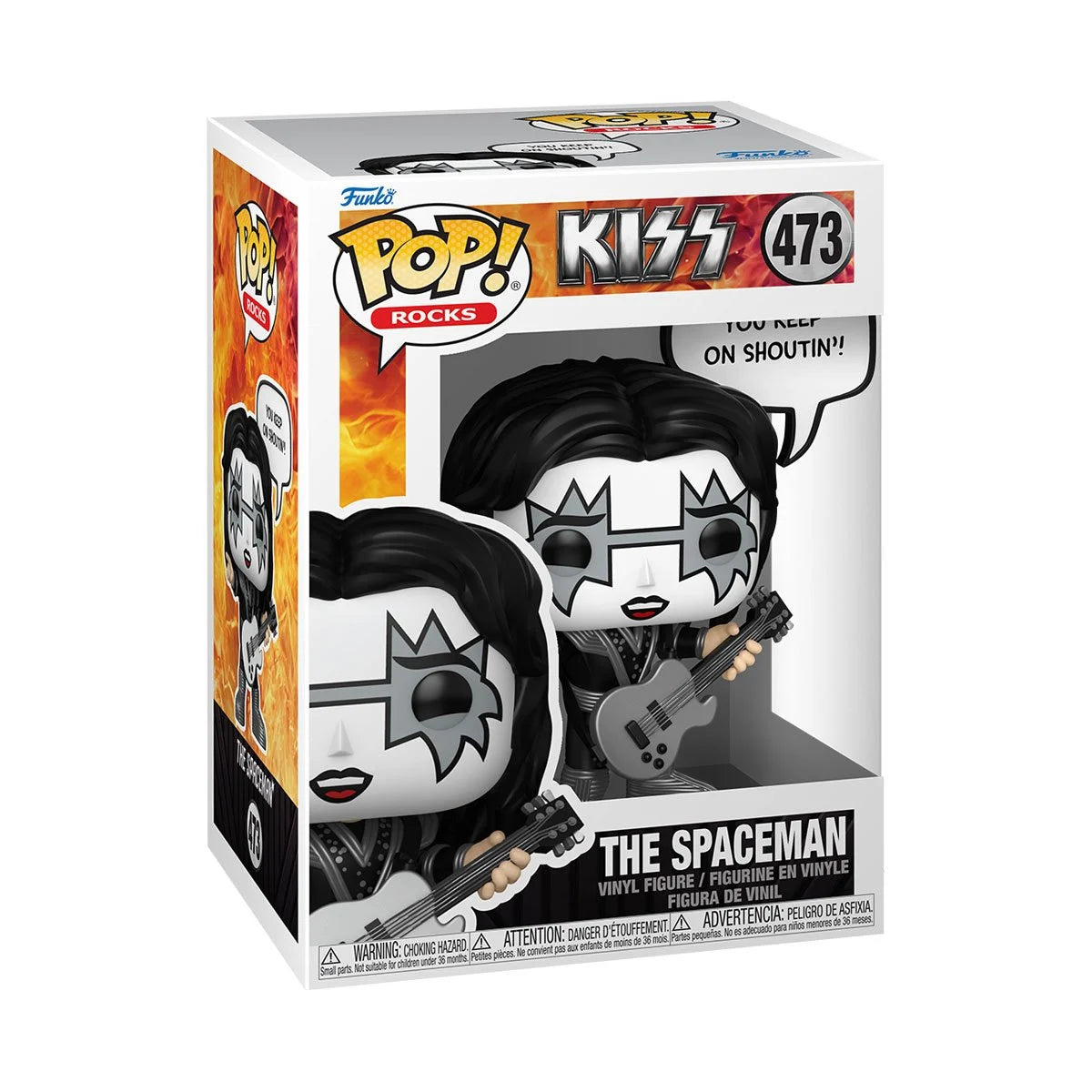 Funko POP! Rocks Icons Kiss 473 The Spaceman "Rock and Roll All Nite" POP! Sayings