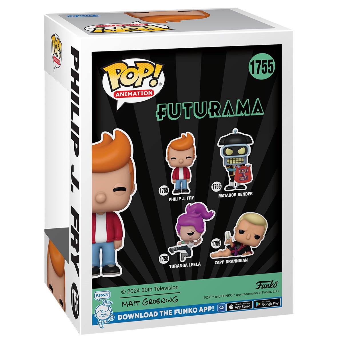 Funko POP! TV Futurama 1755 Philip J. Fry