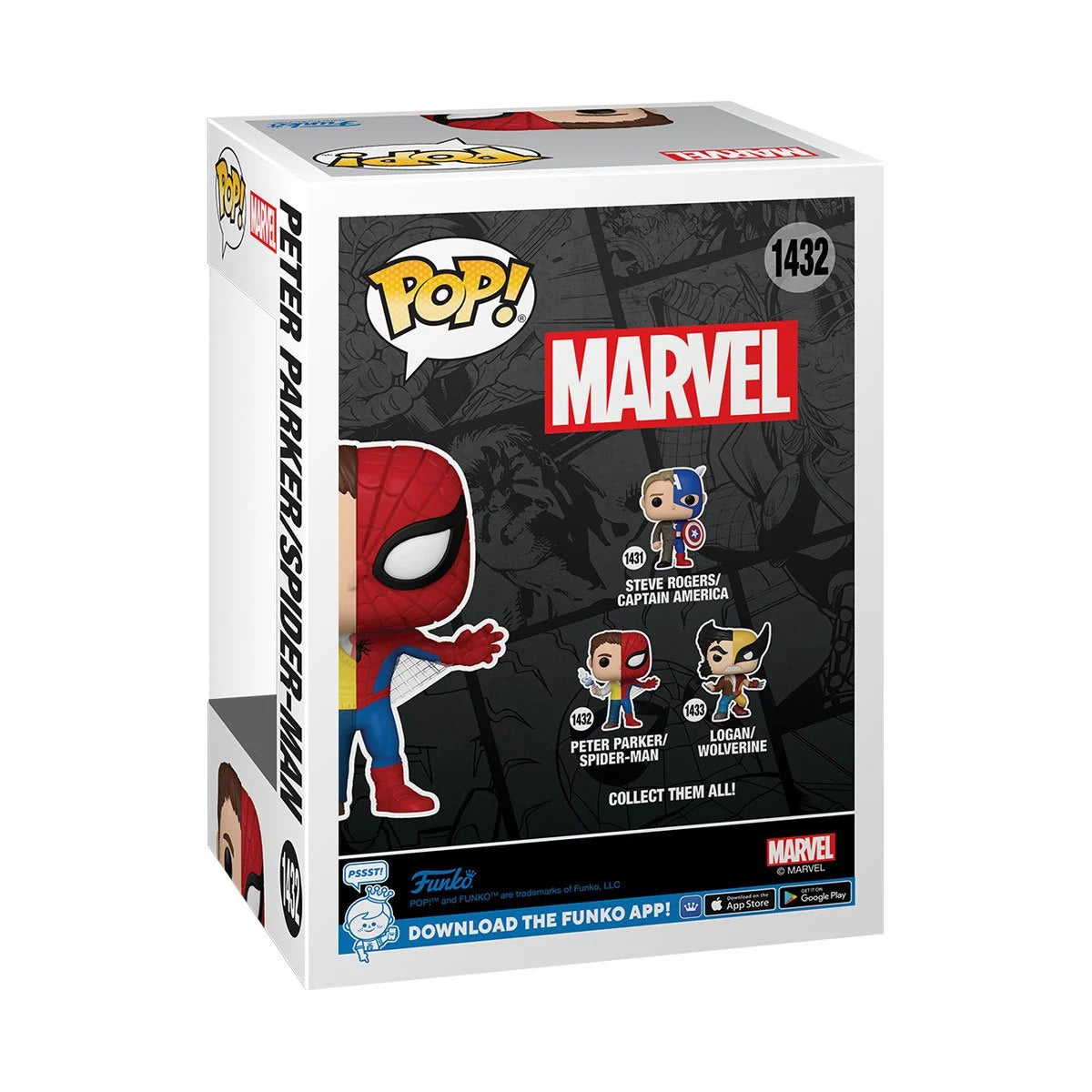 Funko POP! Marvel Comics Splits 1432 Peter Parker/Spider-Man