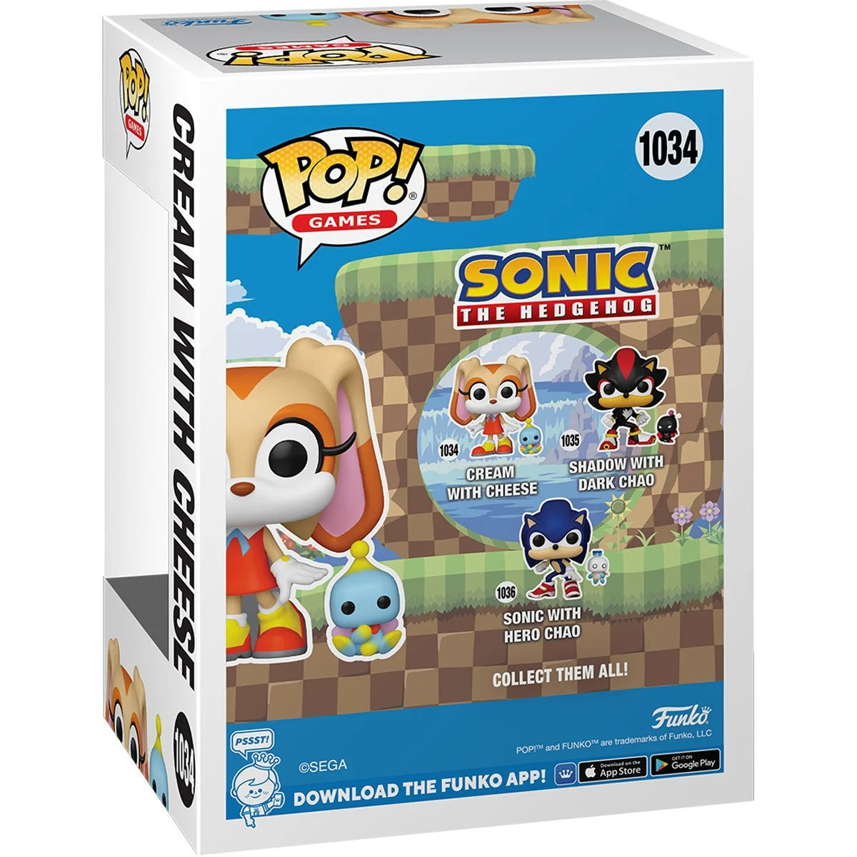 Funko POP! Games Sonic the Hedgehog 1034 Cream with Cheese Buddy