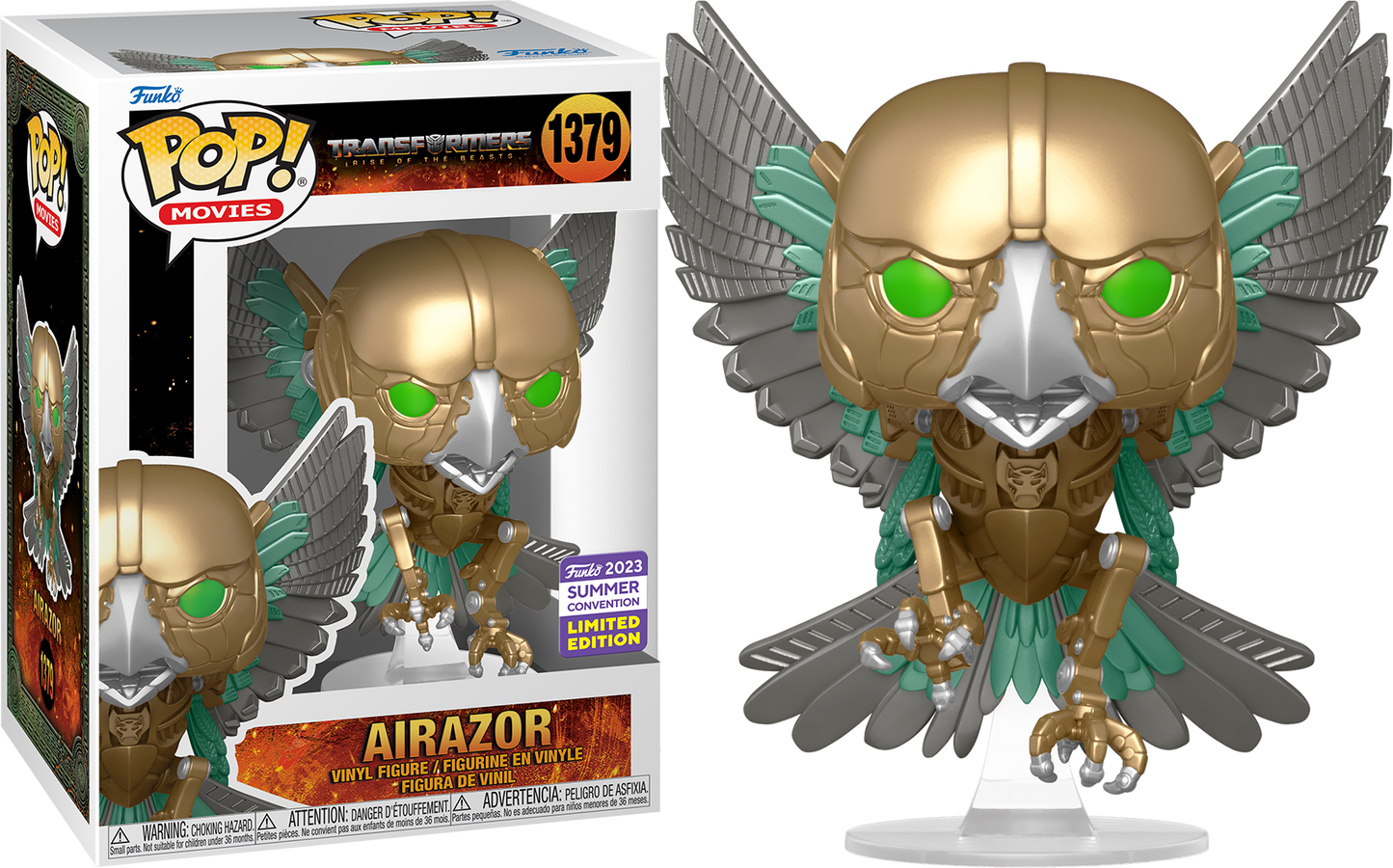 Funko POP! Movies Transformers Rise of The Beasts 1379 Airazor 2023 Summer Convention (Amazon) Exclusive