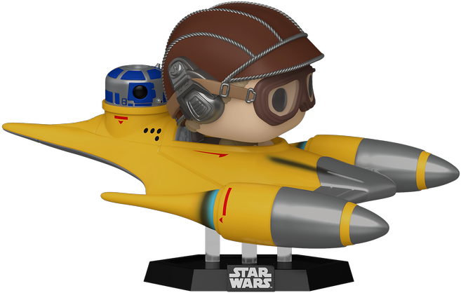 Funko POP! Rides Super Deluxe Star Wars Hyperspace Heroes 677 Anakin Skywalker in Naboo Starfighter Amazon Exclusive