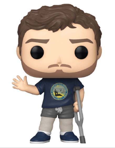 Funko POP! TV Parks and Recreation 1155 Andy in Leg Casts Calenders.com Go! Exclusive