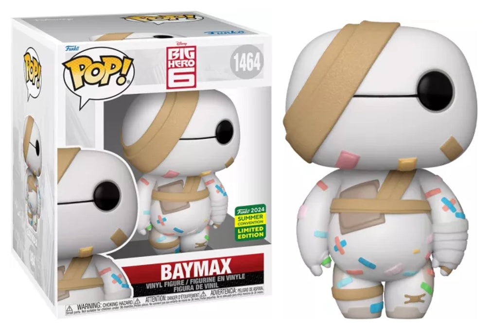 Funko POP! 6" Super Deluxe Disney Big Hero 6 1464 Baymax (Bandaged) 2024 Summer Convention Exclusive